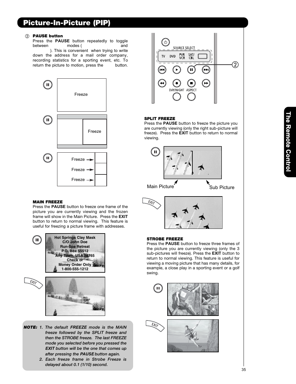 Picture-in-picture (pip) | Hitachi P50V701 User Manual | Page 35 / 186