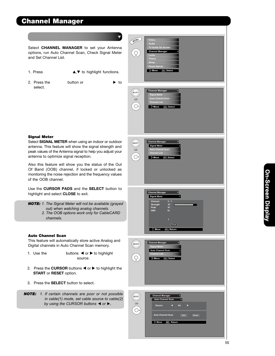 Channel manager | Hitachi P50V701 User Manual | Page 55 / 186