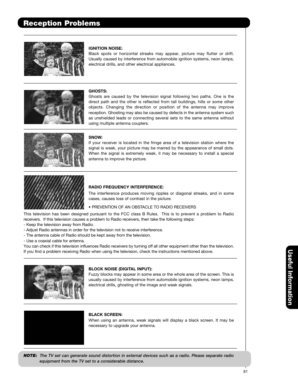 Reception problems | Hitachi P50V701 User Manual | Page 81 / 186