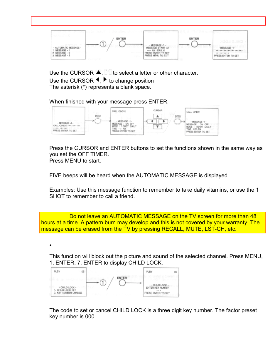 Child lock | Hitachi 46EX3B User Manual | Page 27 / 38