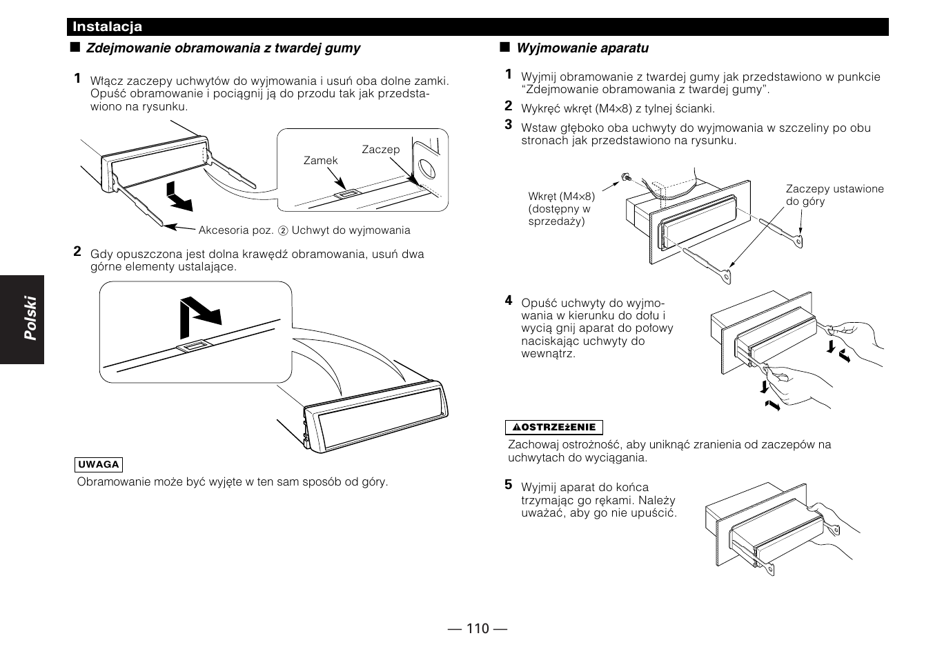 Polski | Kenwood KDC-5070R User Manual | Page 110 / 116