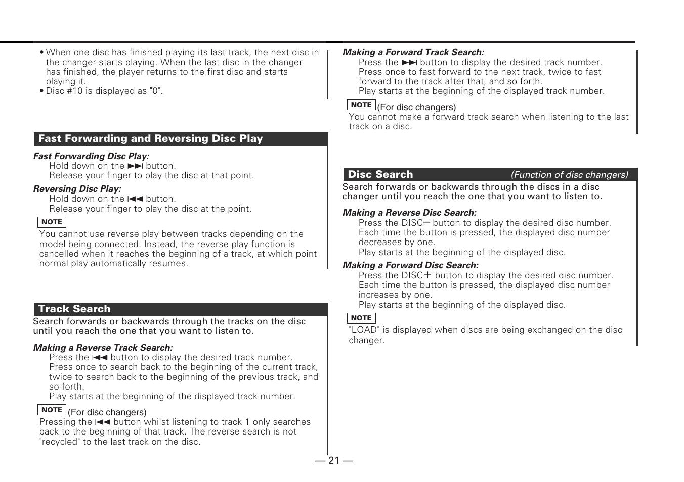 Kenwood KDC-5070R User Manual | Page 21 / 116