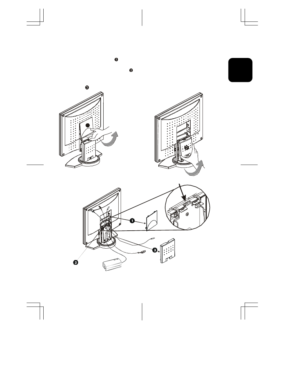 Able, Nstallation, Cable installation | Hitachi CML152XW User Manual | Page 16 / 31