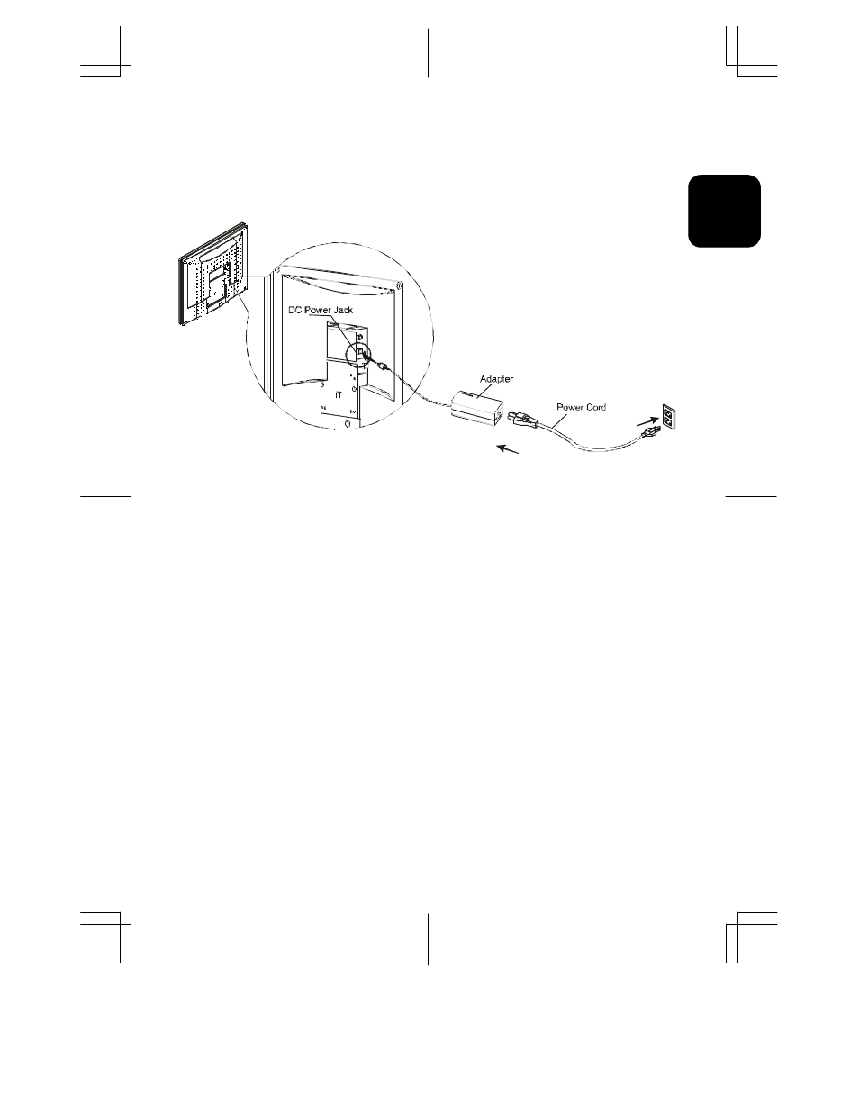 Onnecting the, Ac p, Ower | Connecting the ac power | Hitachi CML152XW User Manual | Page 18 / 31