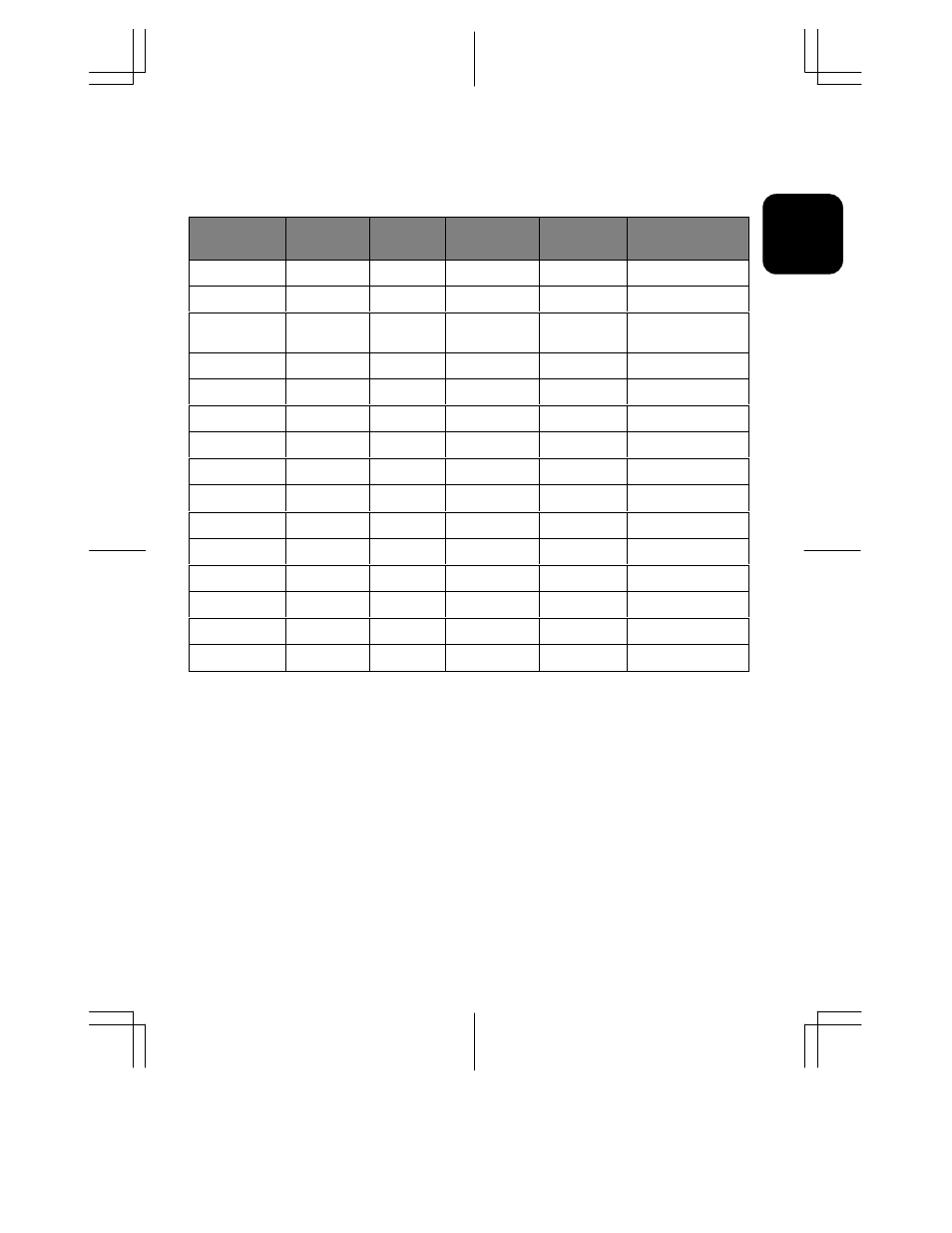 Tandard, Iming, Able | Standard timing table | Hitachi CML152XW User Manual | Page 28 / 31