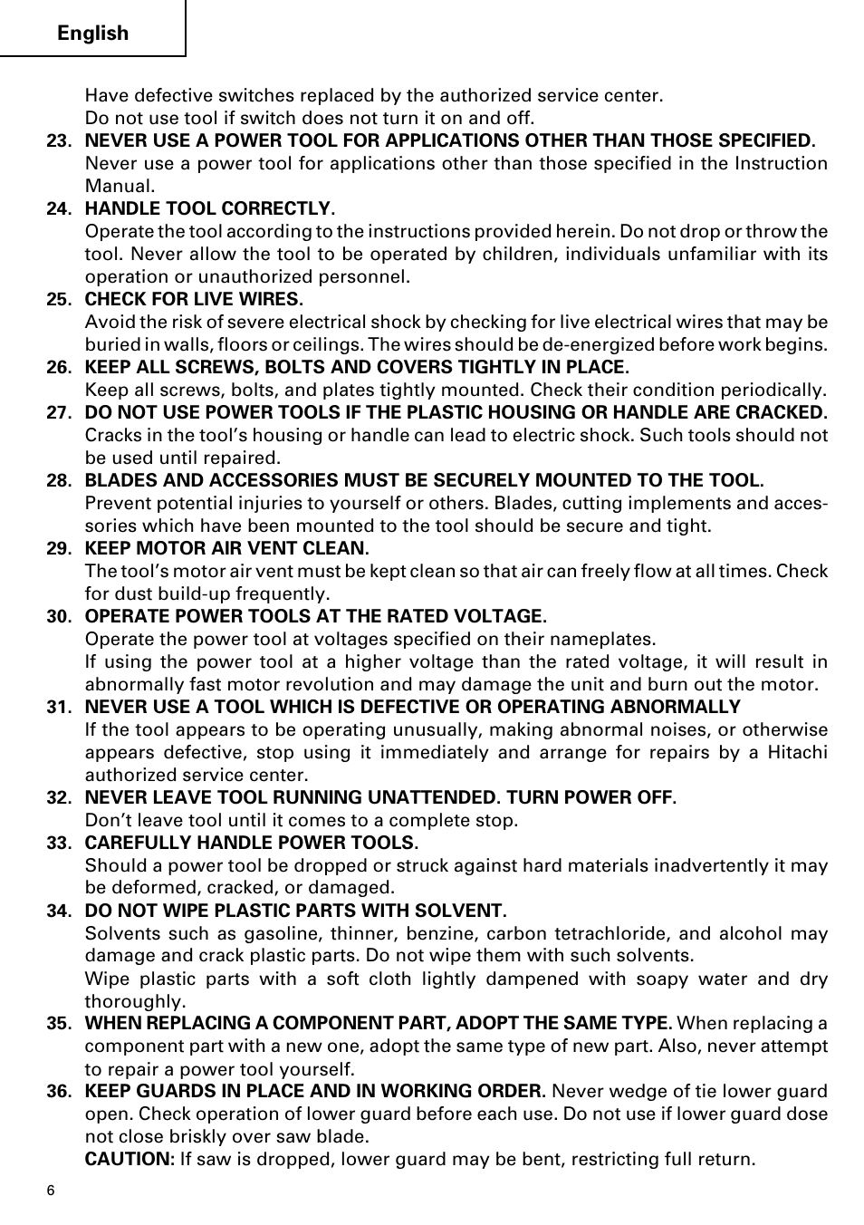 Hitachi C 7YA User Manual | Page 6 / 68