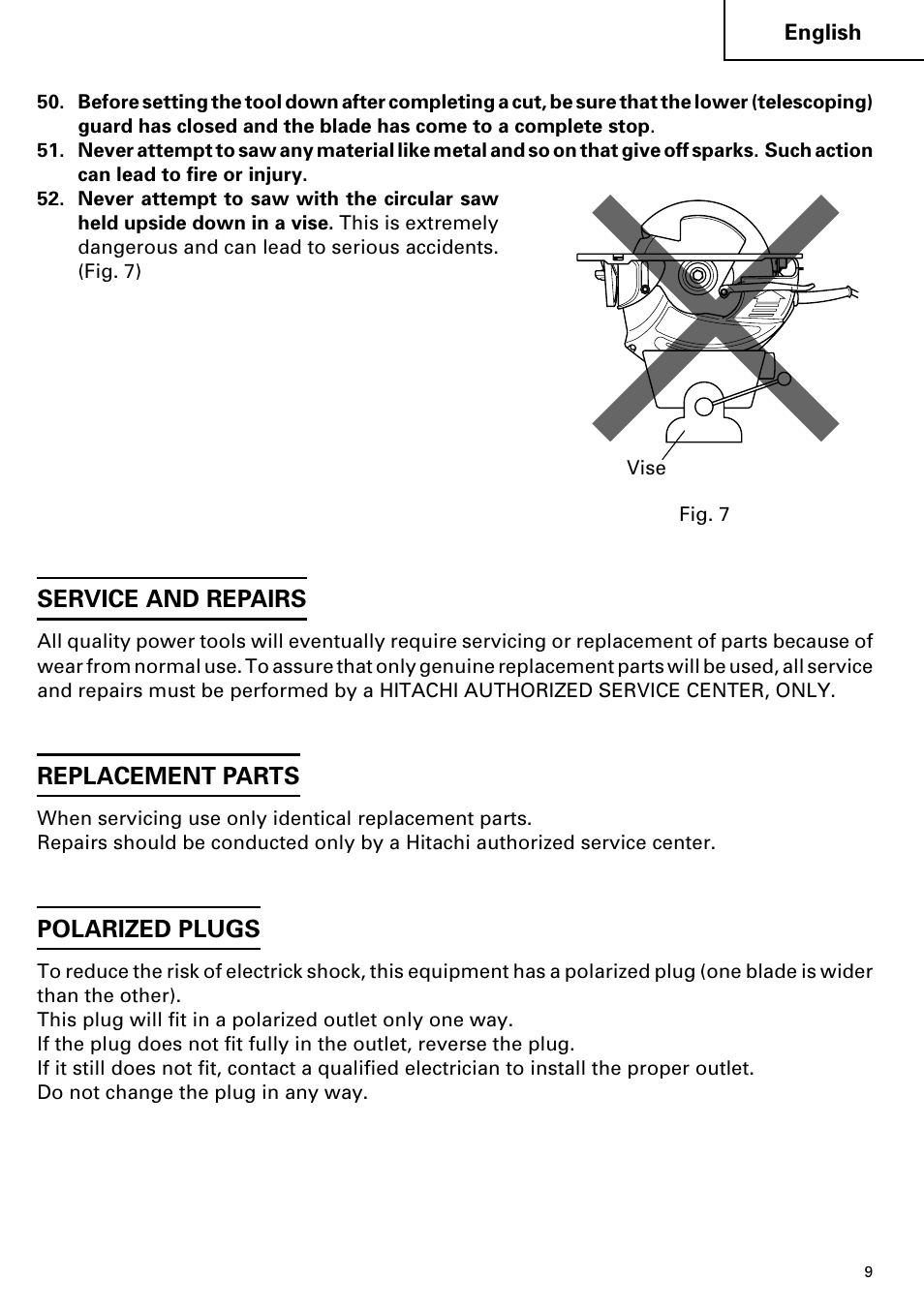 Hitachi C 7YA User Manual | Page 9 / 68