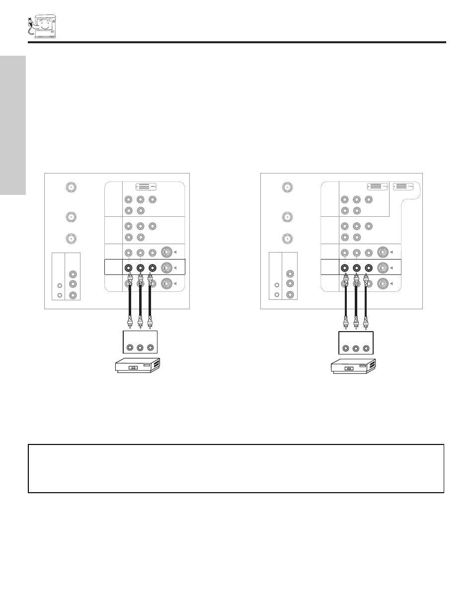 Connecting external video sources, First time use | Hitachi 65T500A User Manual | Page 16 / 80