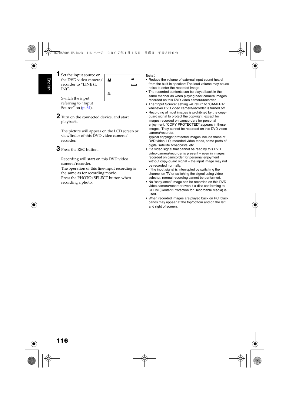 Hitachi DZ-HS500A User Manual | Page 116 / 169
