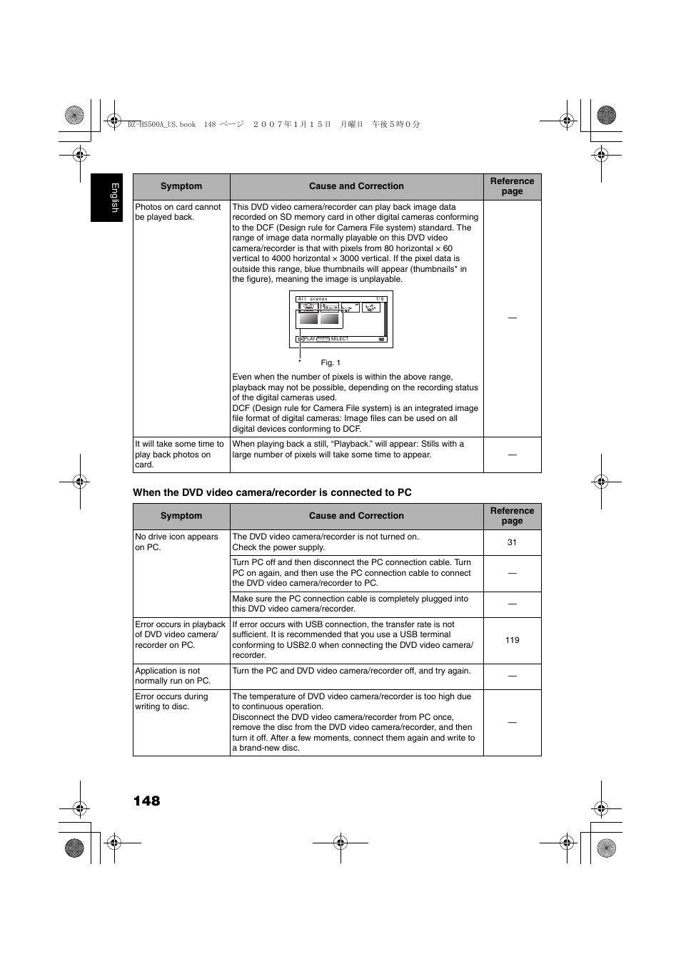 Hitachi DZ-HS500A User Manual | Page 148 / 169