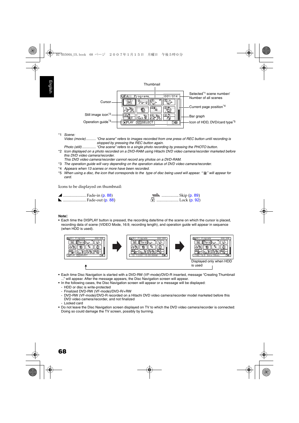 Will | Hitachi DZ-HS500A User Manual | Page 68 / 169