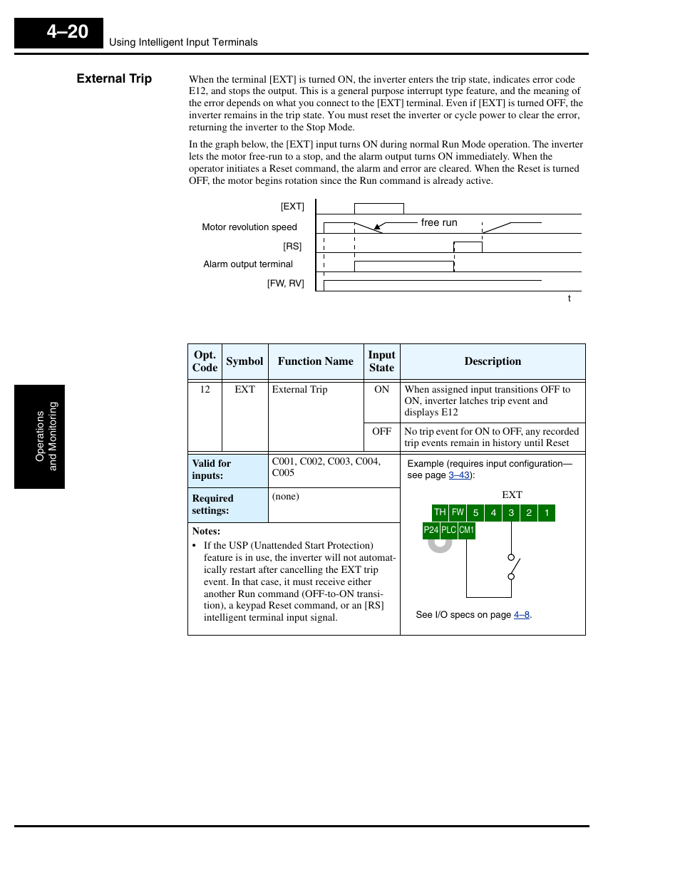 External trip | Hitachi L300P User Manual | Page 150 / 264