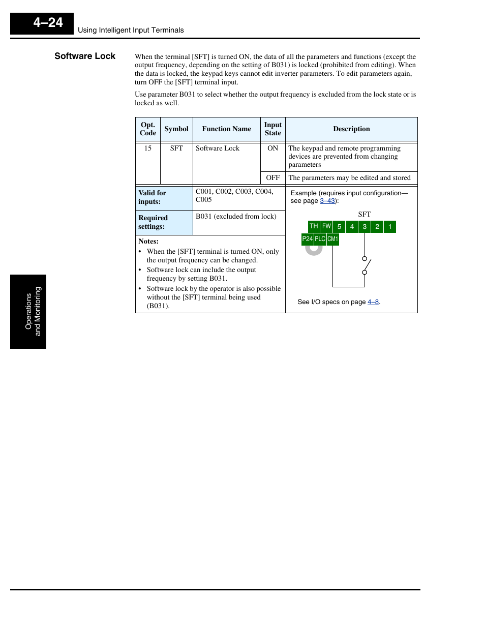 Software lock | Hitachi L300P User Manual | Page 154 / 264