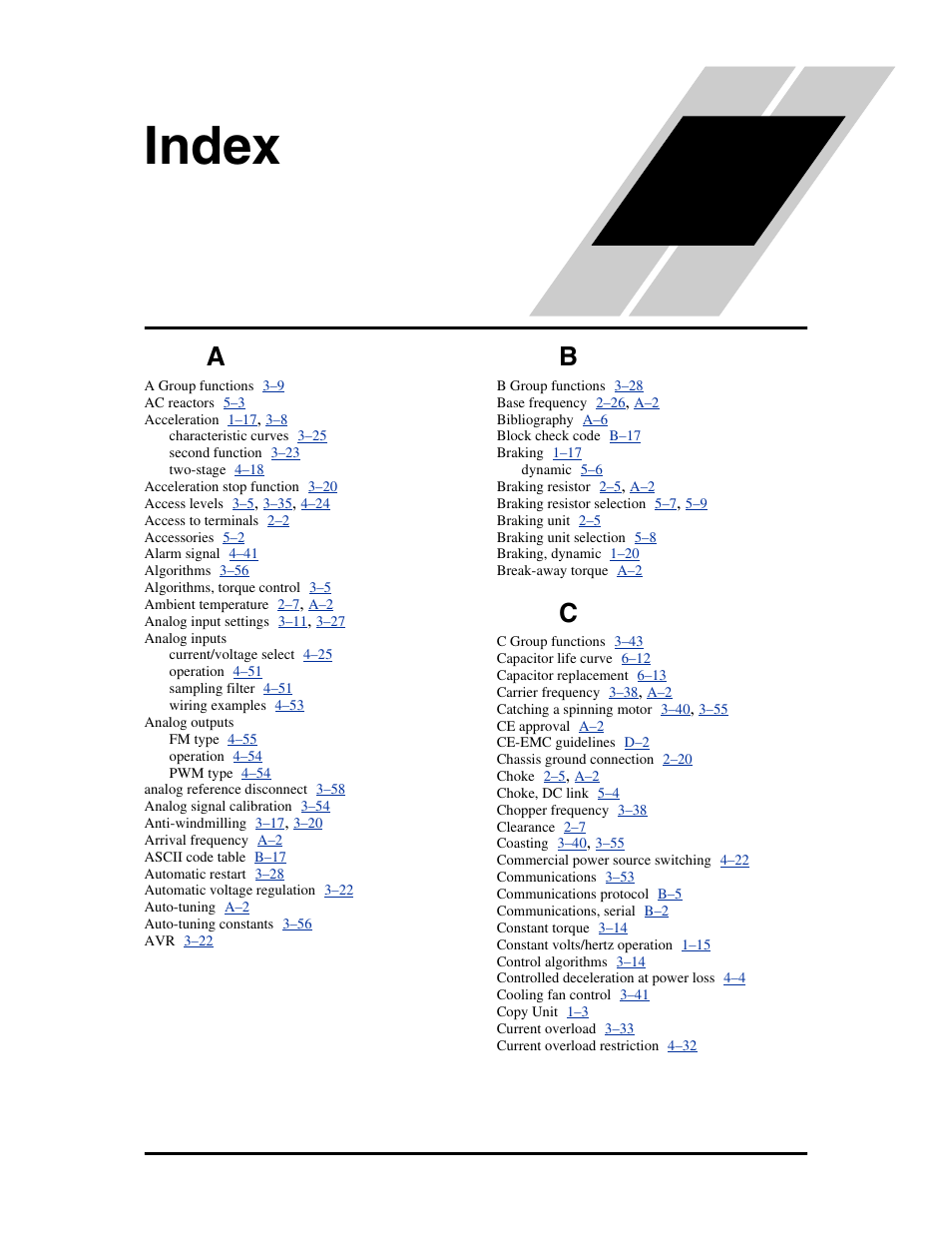 Index | Hitachi L300P User Manual | Page 260 / 264
