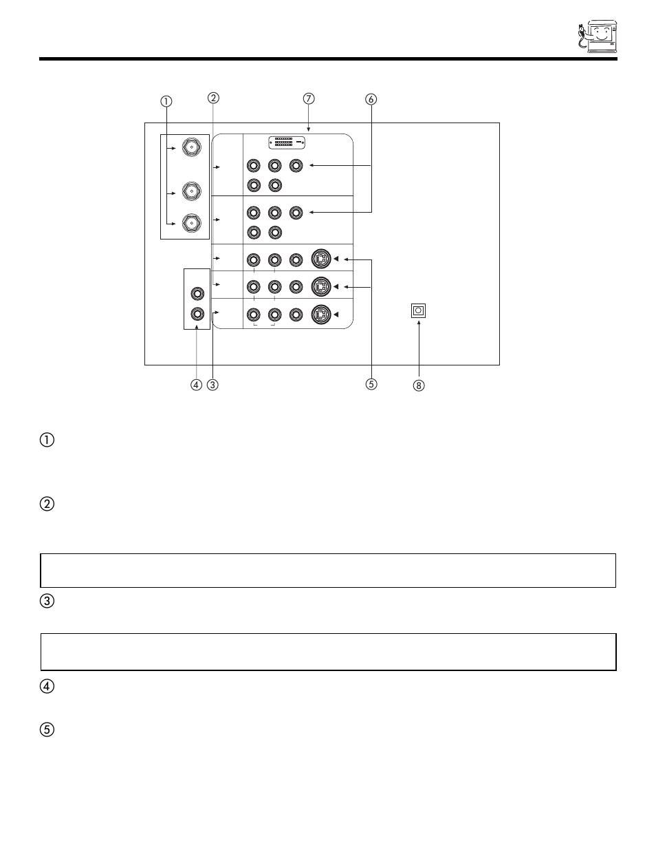 Rear panel jacks | Hitachi 46W500 User Manual | Page 11 / 92