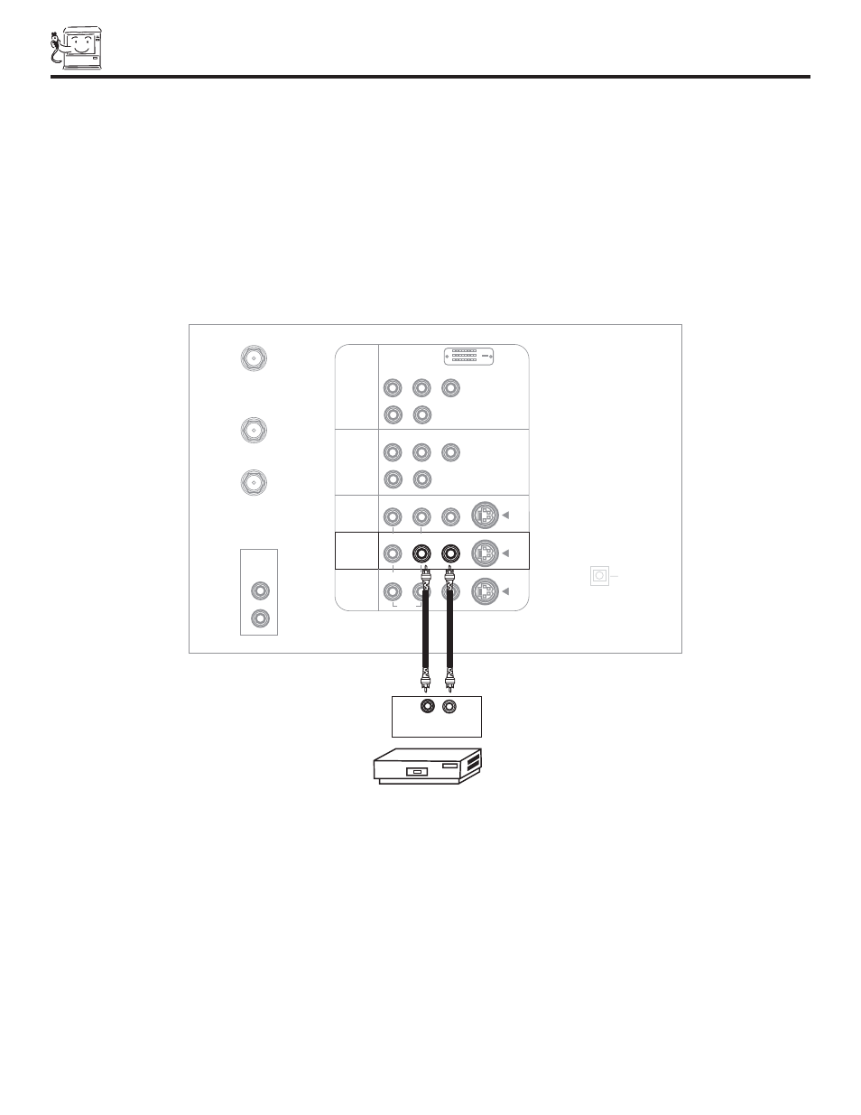 Connecting external video sources | Hitachi 46W500 User Manual | Page 16 / 92