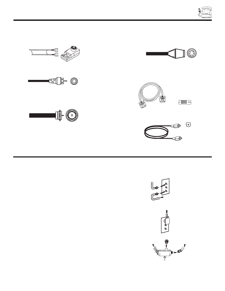 Hook-up cables and connectors | Hitachi 46W500 User Manual | Page 7 / 92