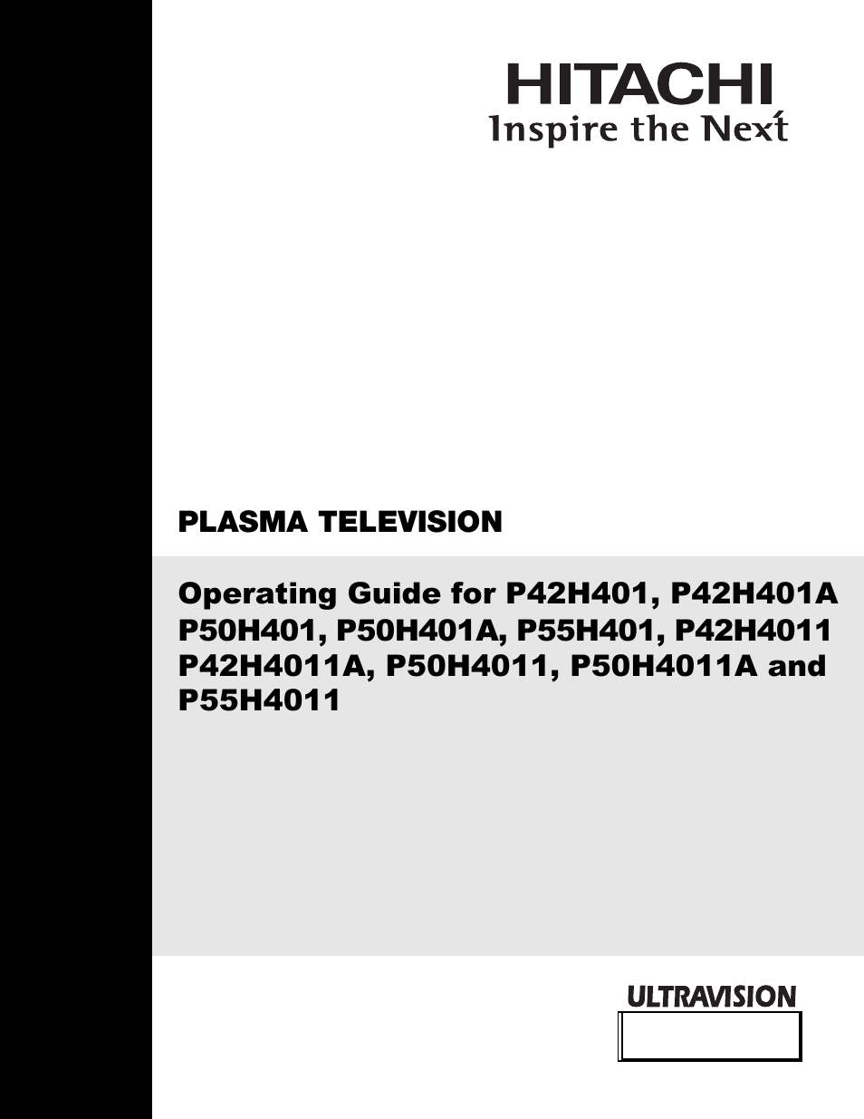 Hitachi P50H401 User Manual | 144 pages