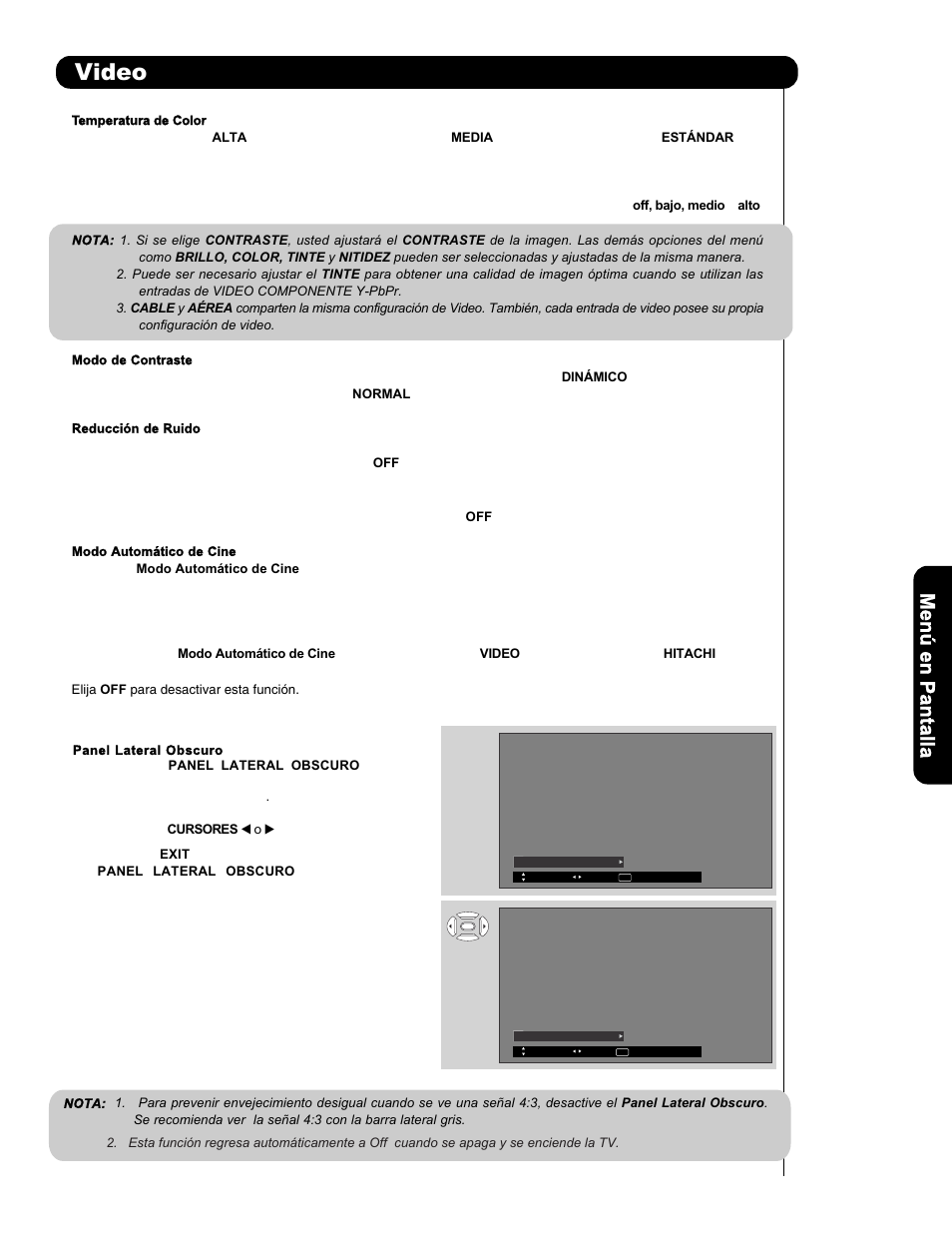 Video | Hitachi P50H401 User Manual | Page 99 / 144