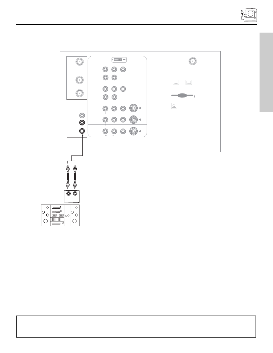 Connecting external audio devices, First time use | Hitachi 51S700 User Manual | Page 13 / 80