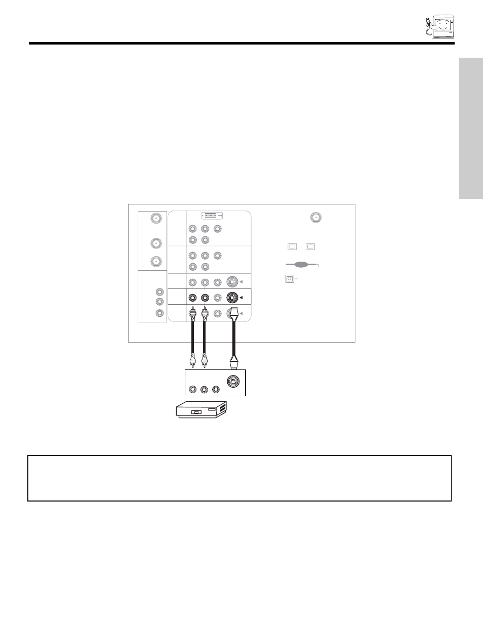 Connecting external video sources, First time use | Hitachi 51S700 User Manual | Page 17 / 80