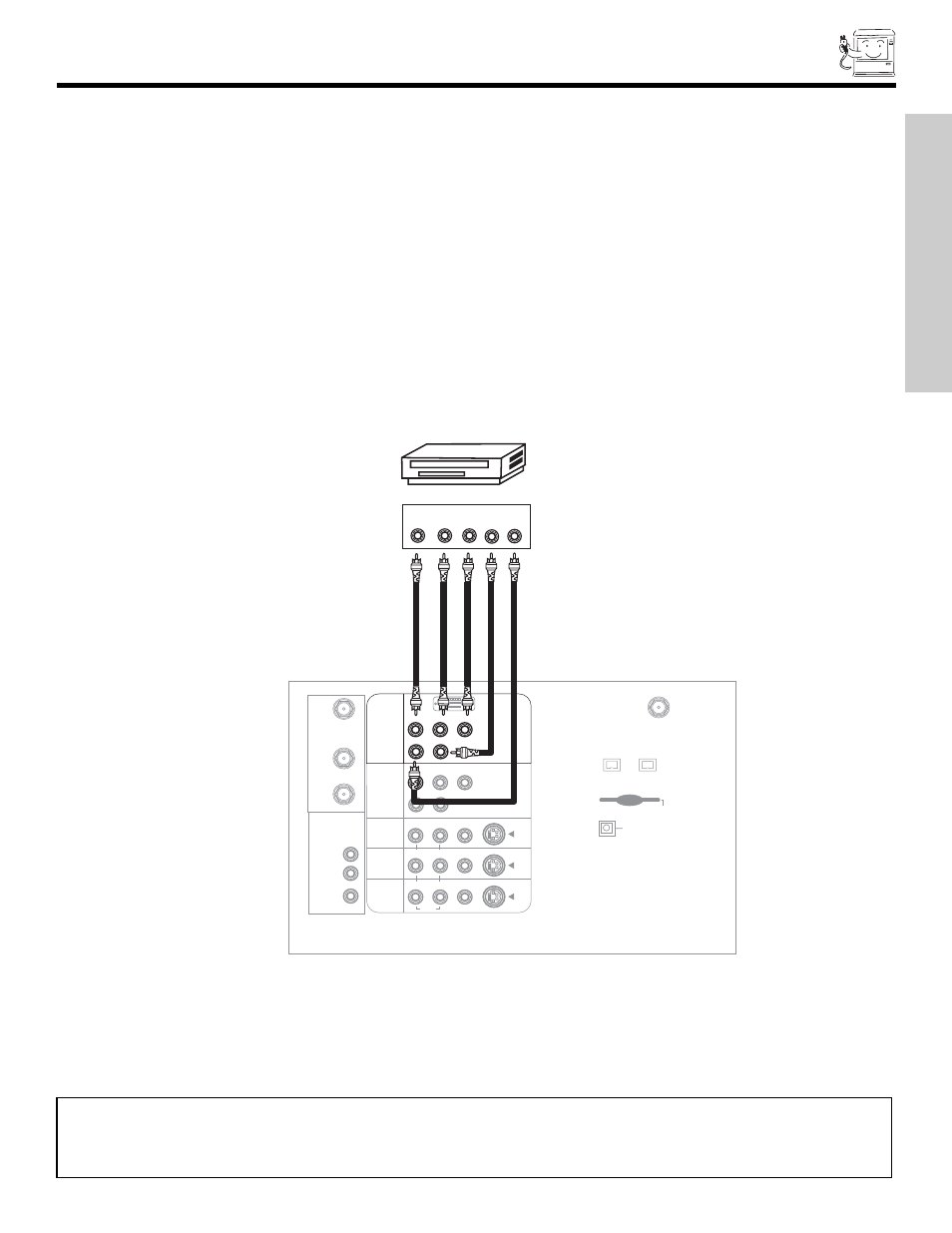 Connecting external video sources, First time use | Hitachi 51S700 User Manual | Page 19 / 80
