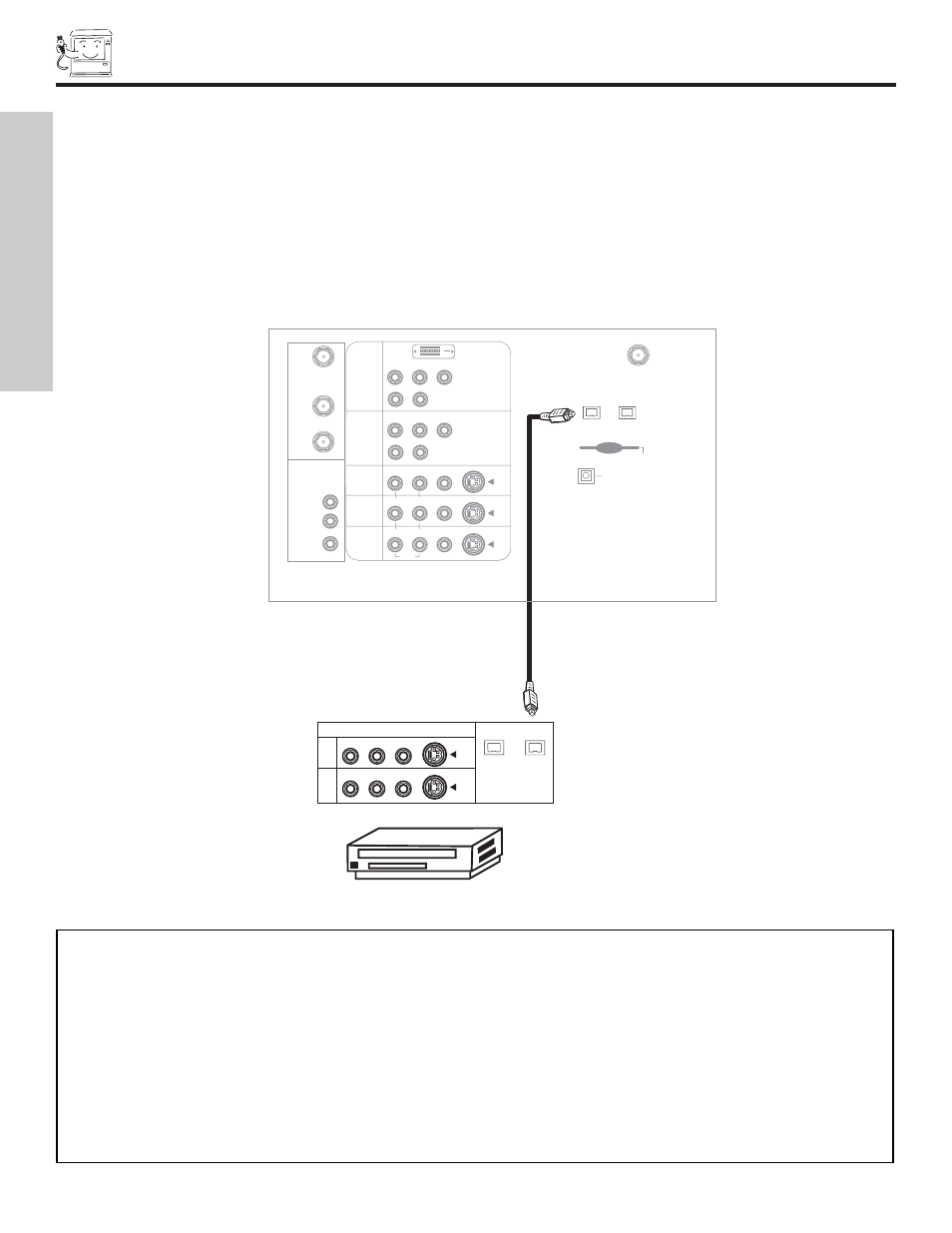 Connecting external video sources, First time use, Digital vcr (d-vhs) | Hitachi 51S700 User Manual | Page 20 / 80