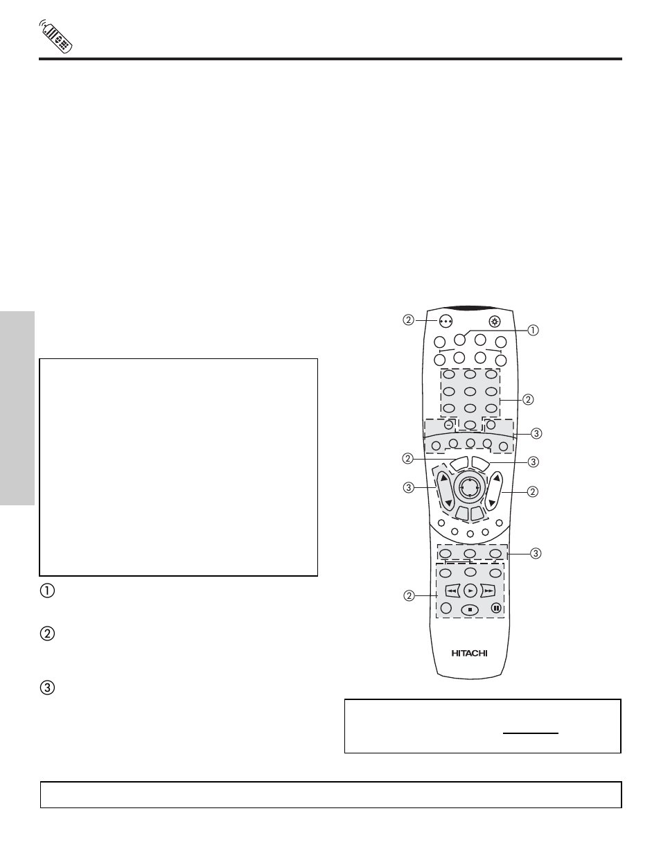 Using the remote to control vcr functions, The remote control, My vcr code is | Hitachi 51S700 User Manual | Page 34 / 80