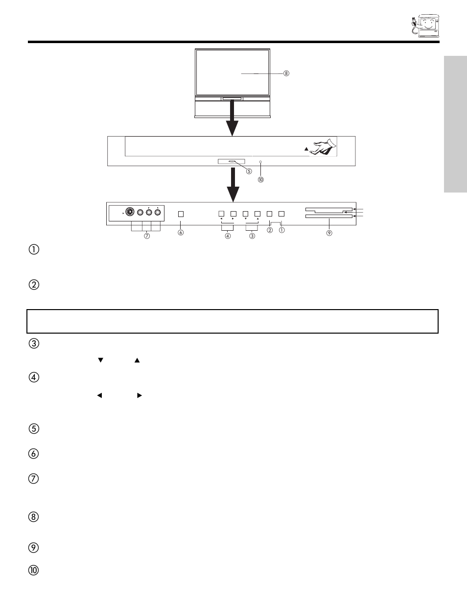 Front panel controls, First time use | Hitachi 51S700 User Manual | Page 7 / 80