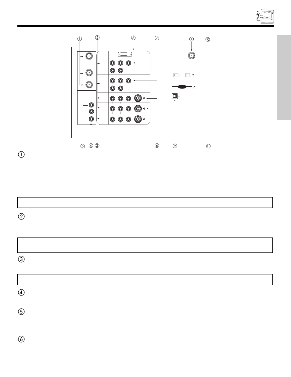 Rear panel jacks, First time use | Hitachi 51S700 User Manual | Page 9 / 80
