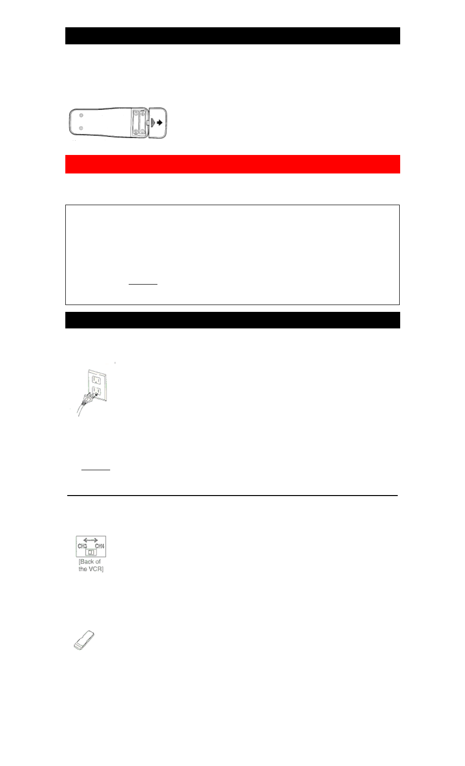 Installing the batteries, Set up for use, Channel set up (automatic) | Hitachi VT-MX4530A User Manual | Page 16 / 46