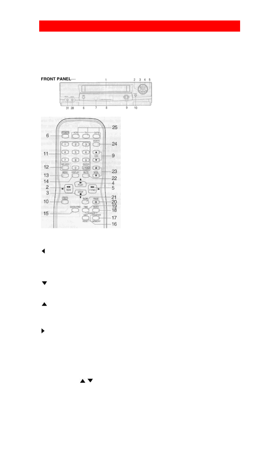 Operating controls and functions | Hitachi VT-MX4530A User Manual | Page 9 / 46