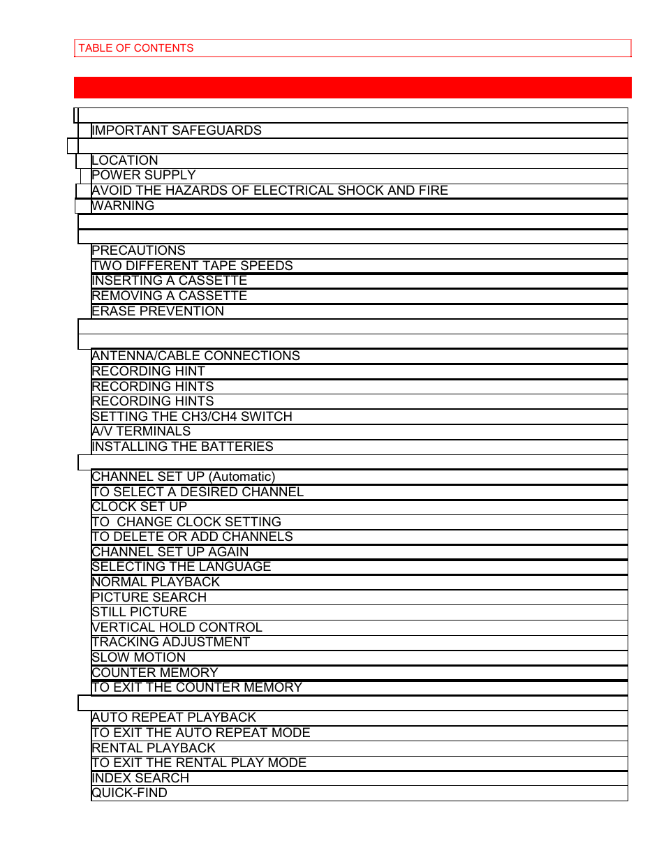 Hitachi VT-MX4430A User Manual | Page 2 / 68