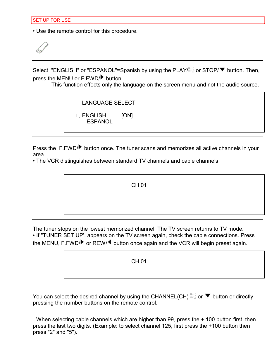 To select a desired channel | Hitachi VT-MX4430A User Manual | Page 24 / 68