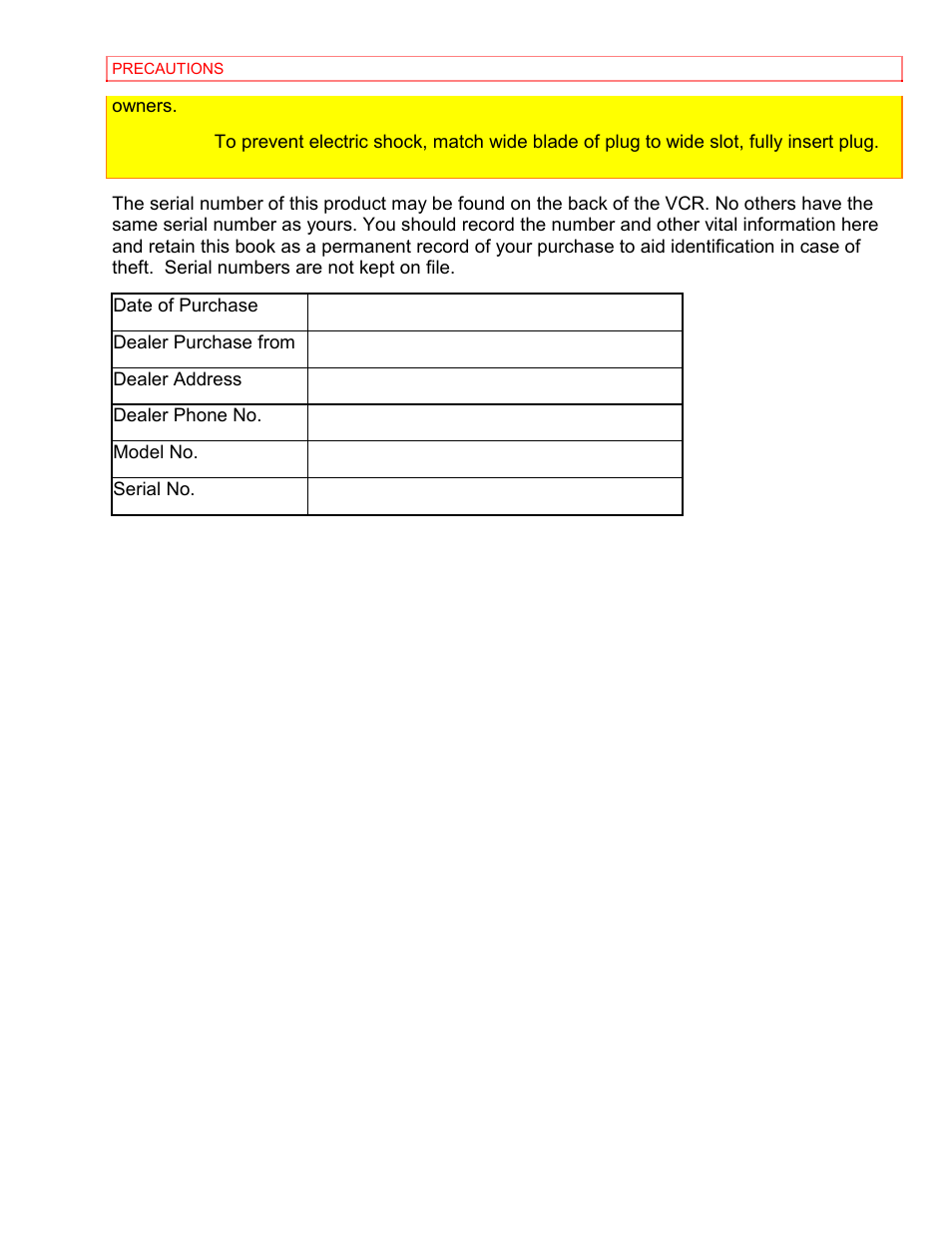 Hitachi VT-MX4430A User Manual | Page 9 / 68