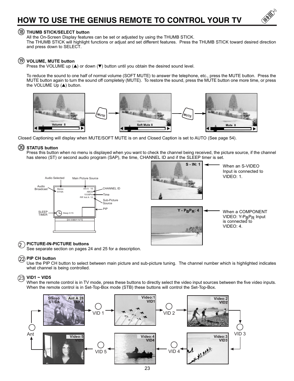 How to use the genius remote to control your tv | Hitachi 53UDX10B User Manual | Page 23 / 68