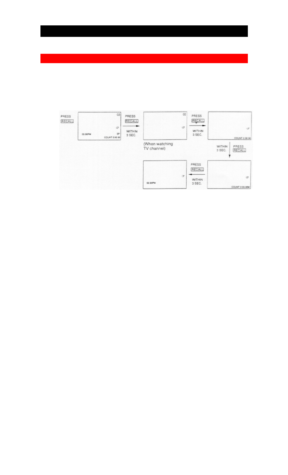 Vcr status display | Hitachi 20VR4B User Manual | Page 18 / 46