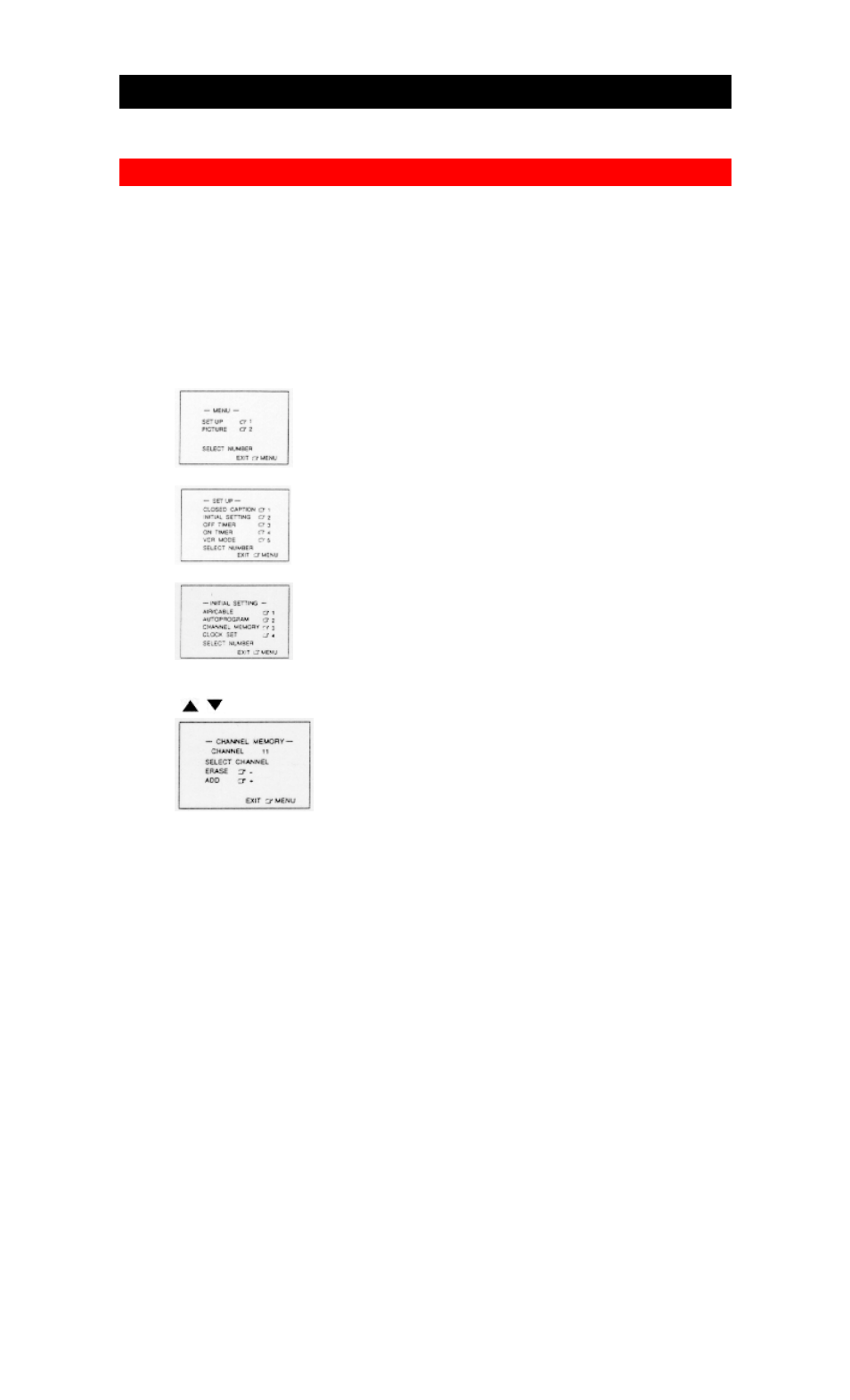 Channel memory | Hitachi 20VR4B User Manual | Page 25 / 46