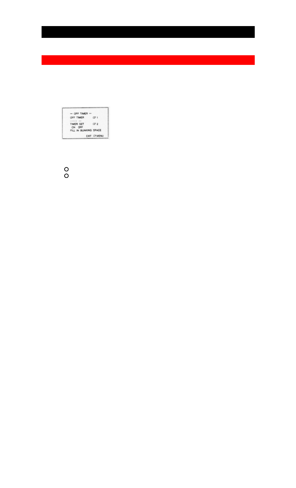 Off timer | Hitachi 20VR4B User Manual | Page 40 / 46