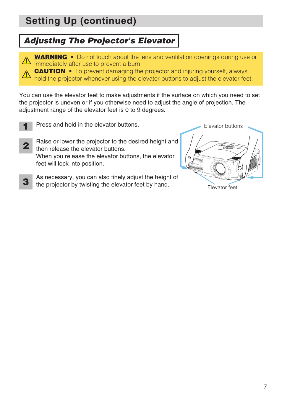 Setting up (continued) | Hitachi CP-X1230 User Manual | Page 7 / 44