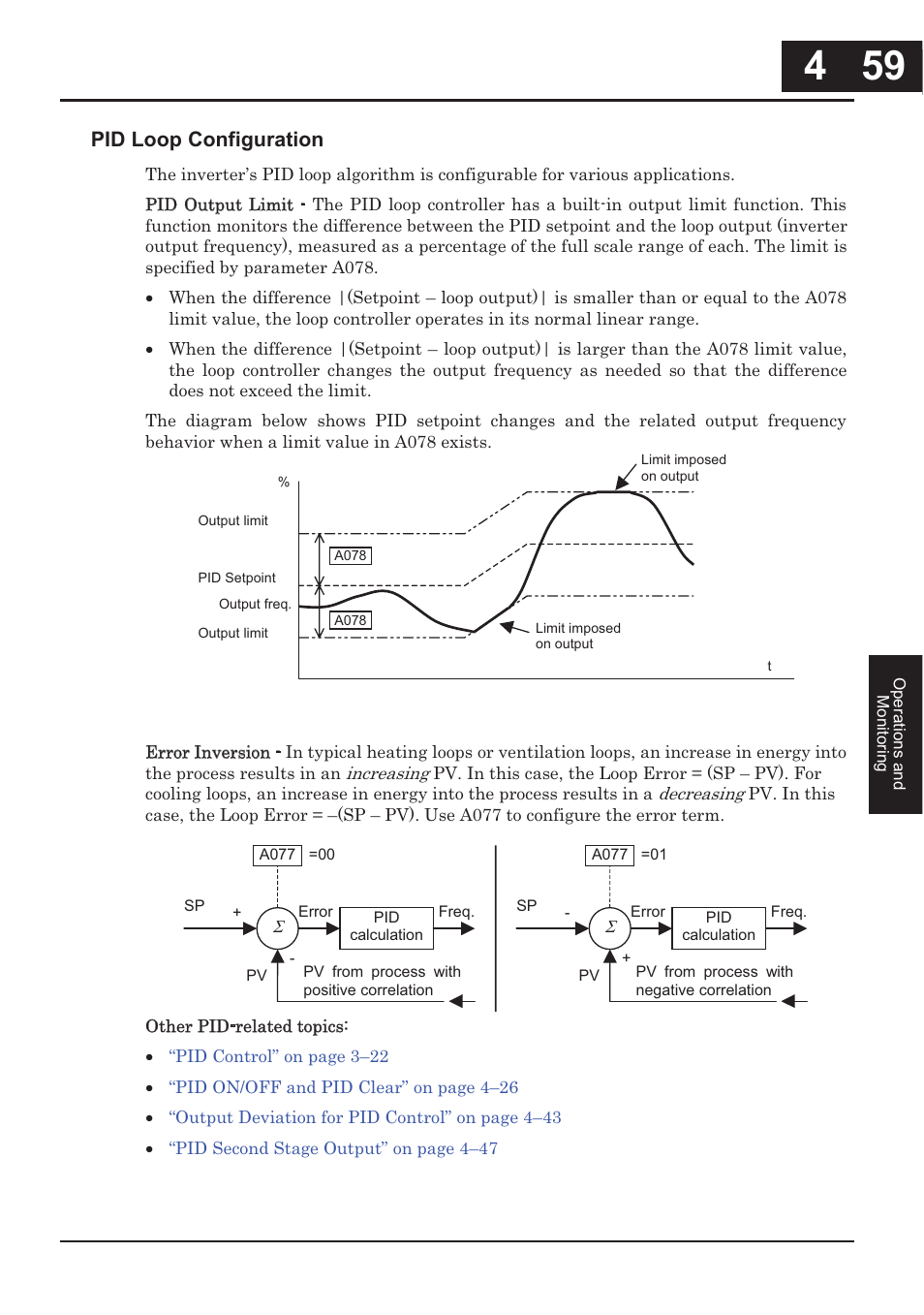Pid loop configuration | Hitachi CONVENTION 14 User Manual | Page 208 / 305