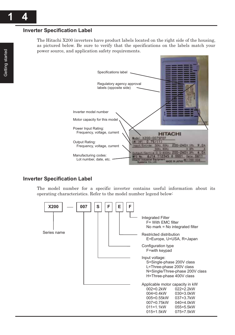 Hitachi CONVENTION 14 User Manual | Page 25 / 305