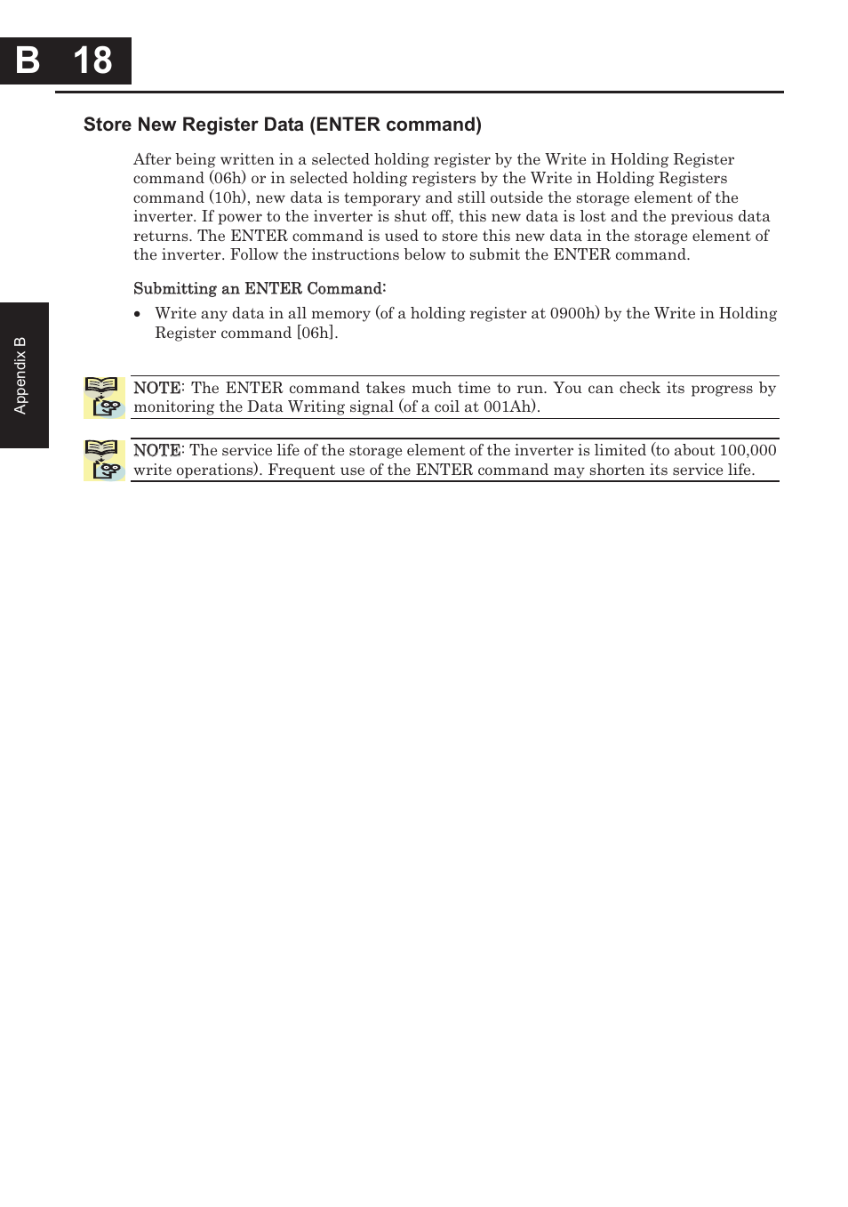 B 18, B 18 | Hitachi CONVENTION 14 User Manual | Page 261 / 305