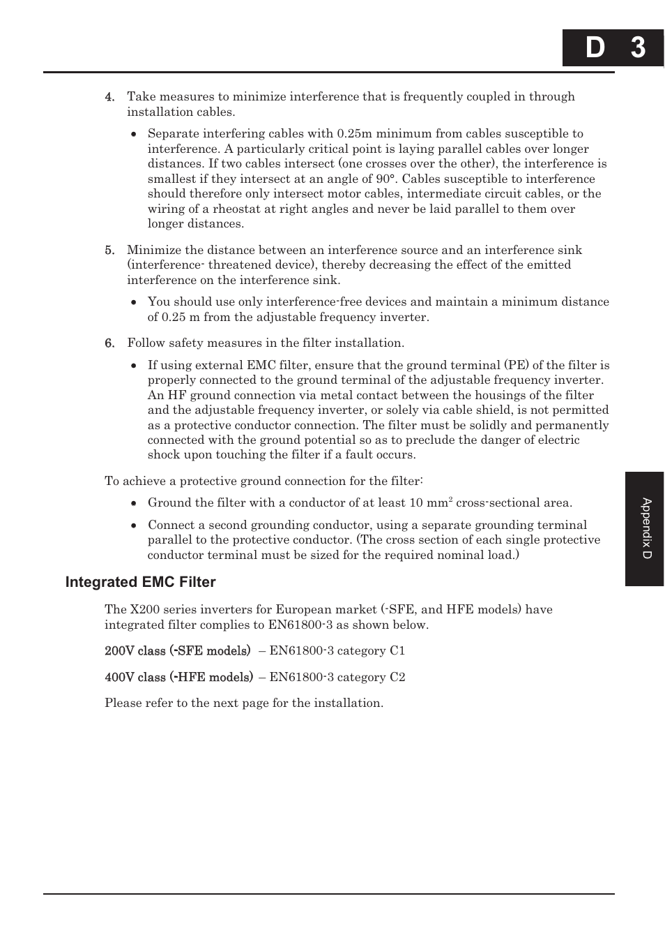 D 3 | Hitachi CONVENTION 14 User Manual | Page 296 / 305