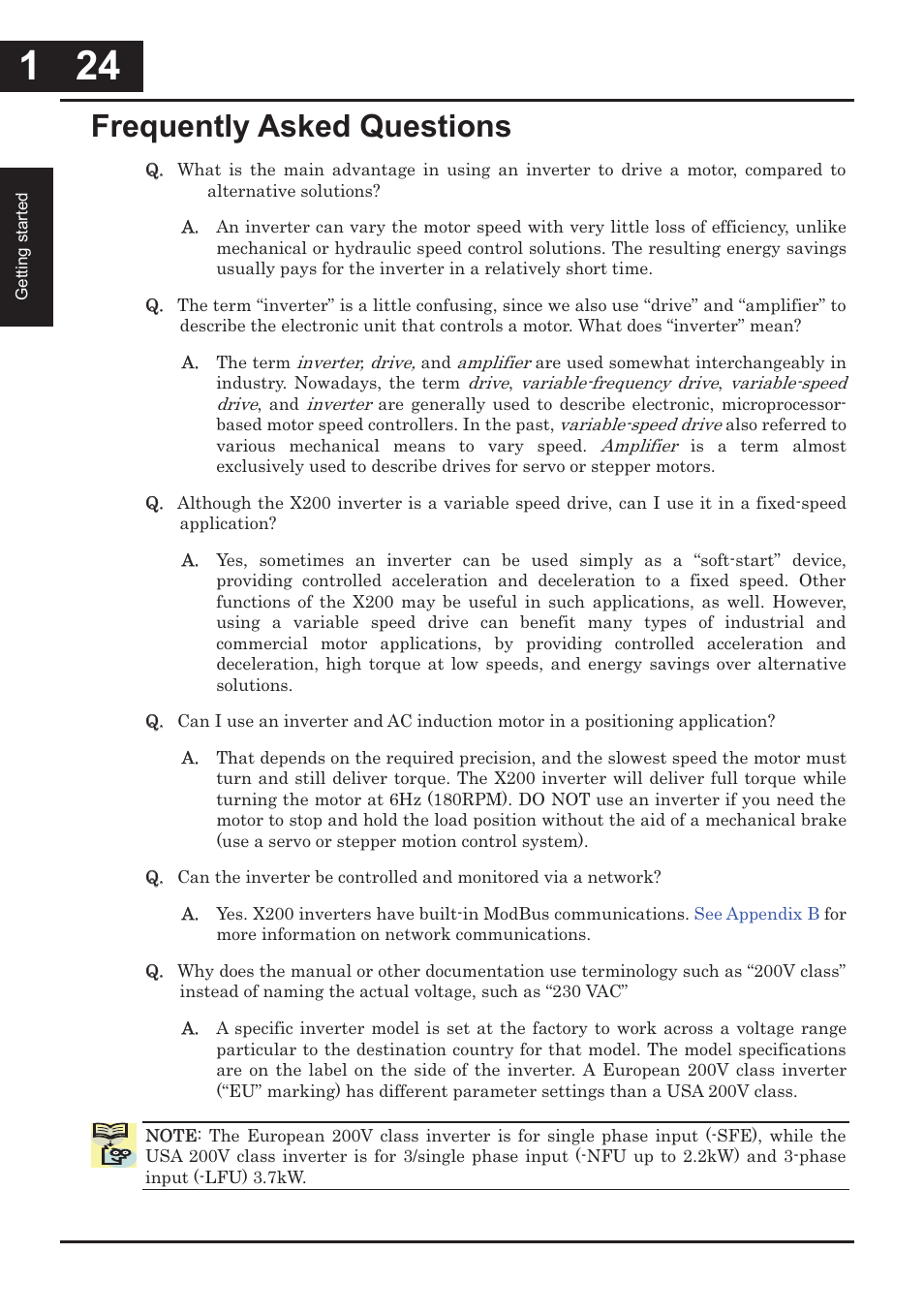Frequently asked questions -24, Frequently asked questions | Hitachi CONVENTION 14 User Manual | Page 45 / 305