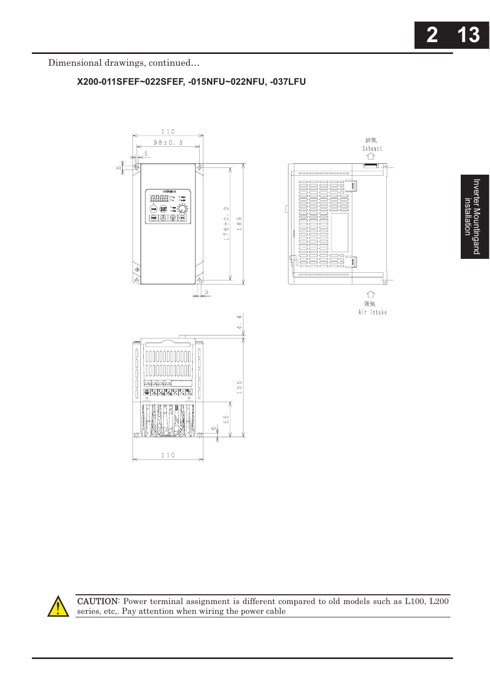 Hitachi CONVENTION 14 User Manual | Page 60 / 305