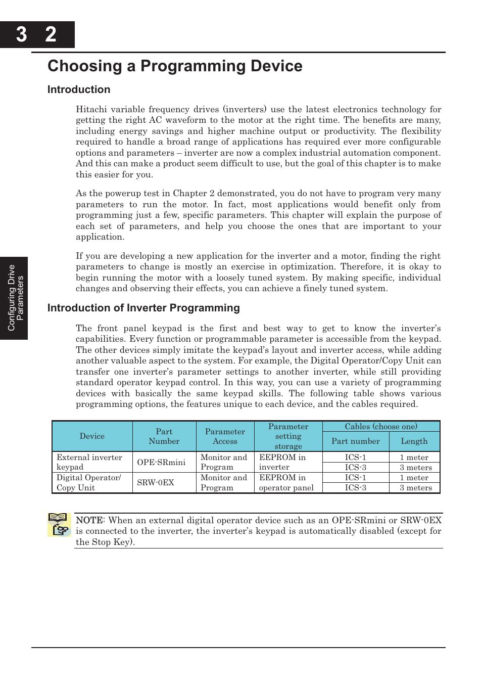 Choosing a programmable device -2, Choosing a programming device | Hitachi CONVENTION 14 User Manual | Page 85 / 305