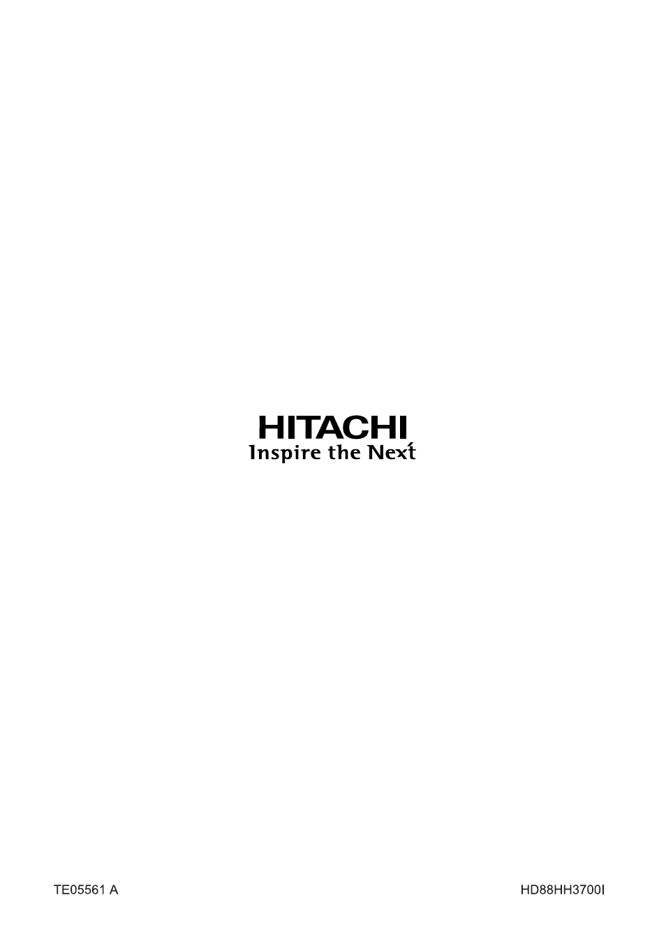 Hitachi L37A01A User Manual | Page 49 / 49