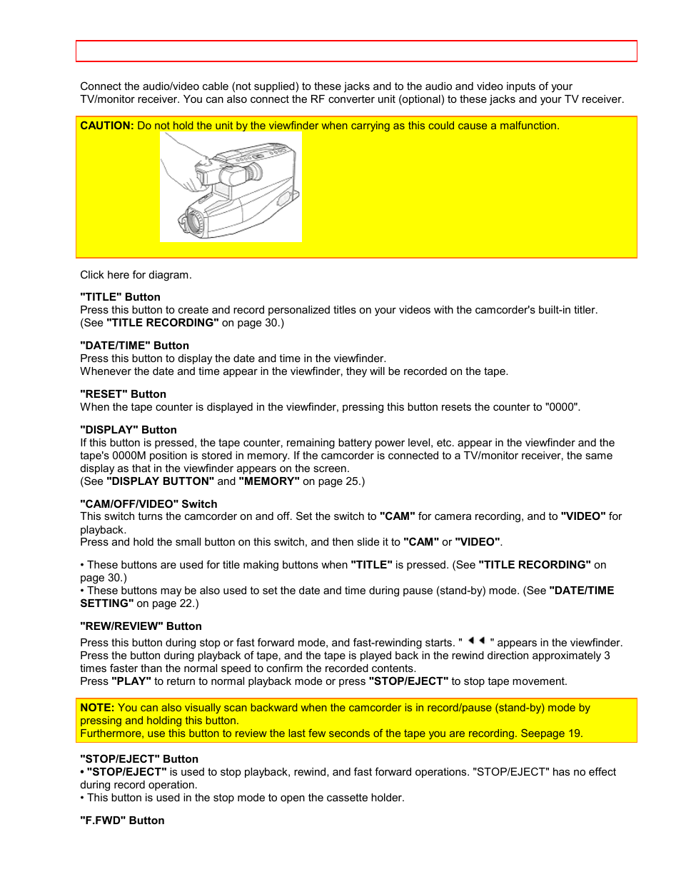 Hitachi VTFX-6400A User Manual | Page 13 / 39