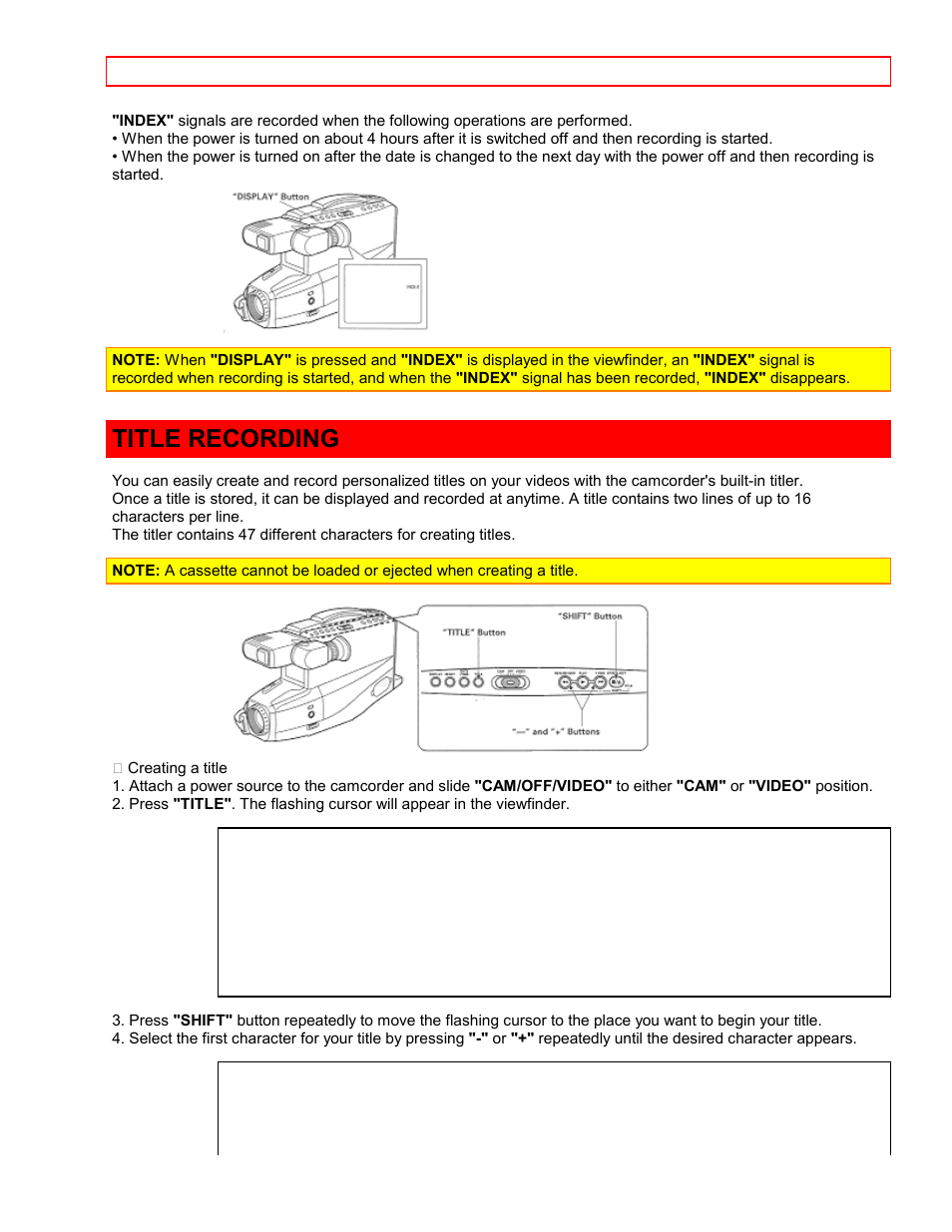 Title recording | Hitachi VTFX-6400A User Manual | Page 29 / 39